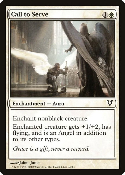 Call to Serve - Avacyn Restored Magic: The Gathering trading card