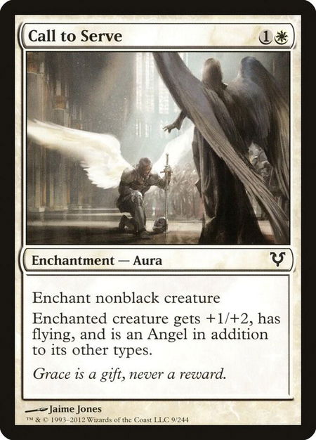 Call to Serve - Avacyn Restored Magic: The Gathering trading card