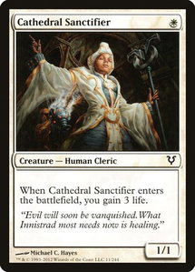Cathedral Sanctifier - Avacyn Restored (AVR) #11 - Common Magic: The Gathering Trading Card