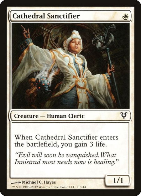 Cathedral Sanctifier - Avacyn Restored Magic: The Gathering trading card
