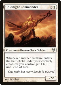 Goldnight Commander - Avacyn Restored (AVR) #22 - Uncommon Magic: The Gathering Trading Card