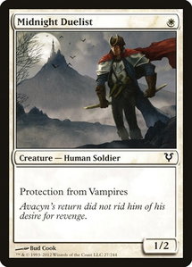 Midnight Duelist - Avacyn Restored (AVR) #27 - Common Magic: The Gathering Trading Card