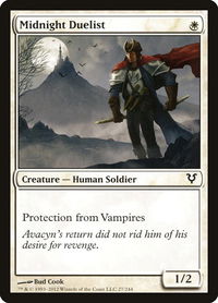 Midnight Duelist - Avacyn Restored (AVR) #27 - Common Magic: The Gathering Trading Card