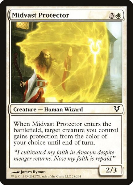 Midvast Protector - Avacyn Restored Magic: The Gathering trading card