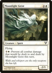 Moonlight Geist - Avacyn Restored (AVR) #29 - Common Magic: The Gathering Trading Card