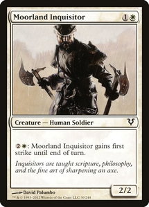 Moorland Inquisitor - Avacyn Restored (AVR) #30 - Common Magic: The Gathering Trading Card