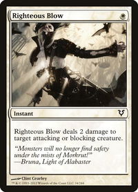 Righteous Blow - Avacyn Restored (AVR) #34 - Common Magic: The Gathering Trading Card