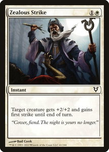Zealous Strike - Avacyn Restored (AVR) #41 - Common Magic: The Gathering Trading Card