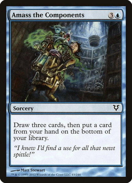 Amass the Components - Avacyn Restored Magic: The Gathering trading card