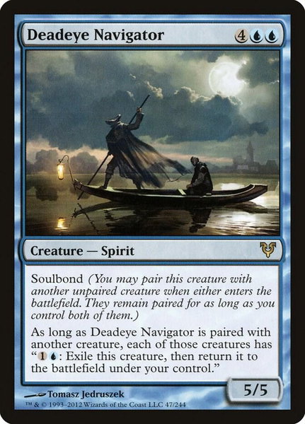 Deadeye Navigator - Avacyn Restored Magic: The Gathering trading card