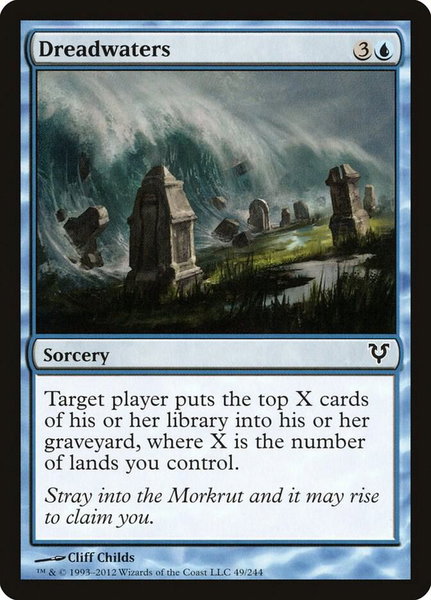 Dreadwaters - Avacyn Restored Magic: The Gathering trading card