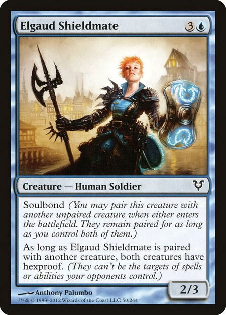 Elgaud Shieldmate - Avacyn Restored Magic: The Gathering trading card