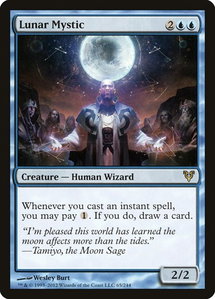 Lunar Mystic - Avacyn Restored (AVR) #65 - Rare Magic: The Gathering Trading Card