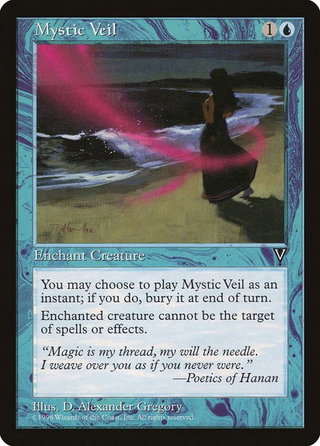 Mystic Veil - Visions Magic: The Gathering trading card