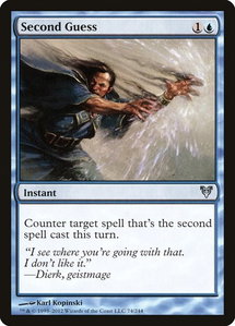 Second Guess - Avacyn Restored (AVR) #74 - Uncommon Magic: The Gathering Trading Card