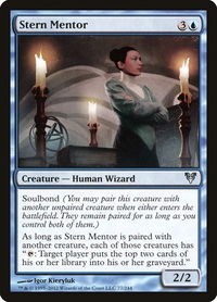 Stern Mentor - Avacyn Restored (AVR) #77 - Uncommon Magic: The Gathering Trading Card