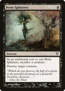 Bone Splinters - Avacyn Restored (AVR) #88 - Common Magic: The Gathering Trading Card