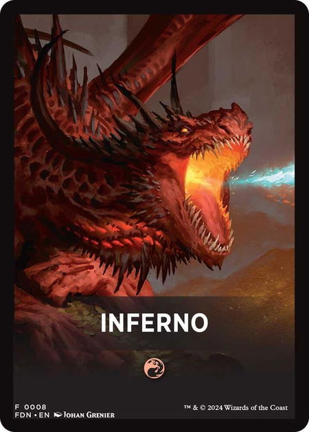 Inferno Theme Card - Foundations Magic: The Gathering trading card
