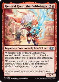 General Kreat, the Boltbringer (Anime) - Foundations Jumpstart (J25) #48 - Uncommon Magic: The Gathering Trading Card
