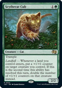 Scythecat Cub - Foundations Jumpstart (J25) #24 - Rare Magic: The Gathering Trading Card