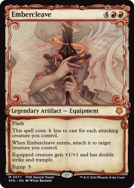 Embercleave (Showcase) trading card from Special Guests Embercleave (Showcase) - Special Guests Magic: The Gathering trading card