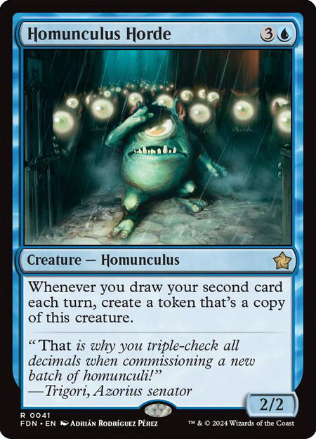Homunculus Horde - Foundations Magic: The Gathering trading card