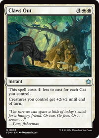 Claws Out - Foundations (FDN) #6 - Uncommon Magic: The Gathering Trading Card