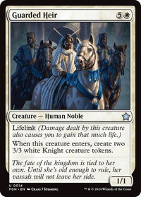 Guarded Heir - Foundations (FDN) #14 - Uncommon Magic: The Gathering Trading Card