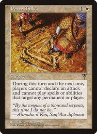 Peace Talks - Visions (VIS) #15 - Uncommon Magic: The Gathering Trading Card