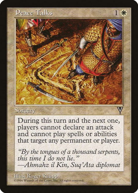 Peace Talks - Visions Magic: The Gathering trading card