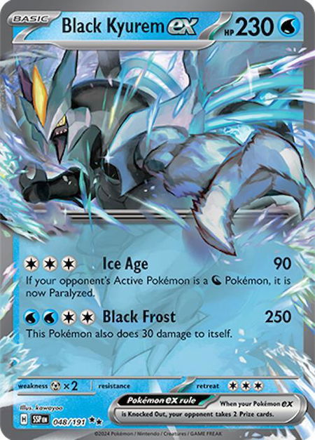 Black Kyurem ex - 048/191 - SV08: Surging Sparks Pokémon trading card