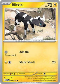 Blitzle - SV08: Surging Sparks (SSP) #062/191 - Common Pokémon Trading Card