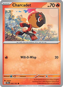 Charcadet - 032/191 - SV08: Surging Sparks (SSP) #032/191 - Common Pokémon Trading Card