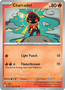 Charcadet - 033/191 - SV08: Surging Sparks (SSP) #033/191 - Common Pokémon Trading Card