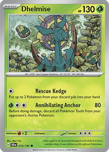 Dhelmise - SV08: Surging Sparks (SSP) #010/191 - Common Pokémon Trading Card