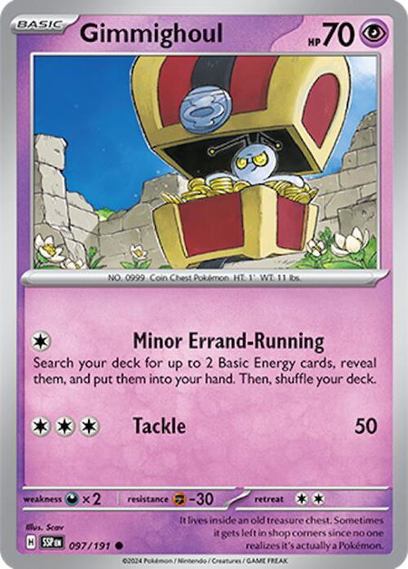 Gimmighoul - SV08: Surging Sparks Pokémon trading card