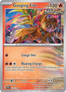 Gouging Fire - SV08: Surging Sparks (SSP) #038/191 - Rare Pokémon Trading Card