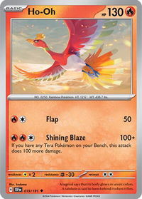 Ho-Oh - SV08: Surging Sparks (SSP) #019/191 - Uncommon Pokémon Trading Card