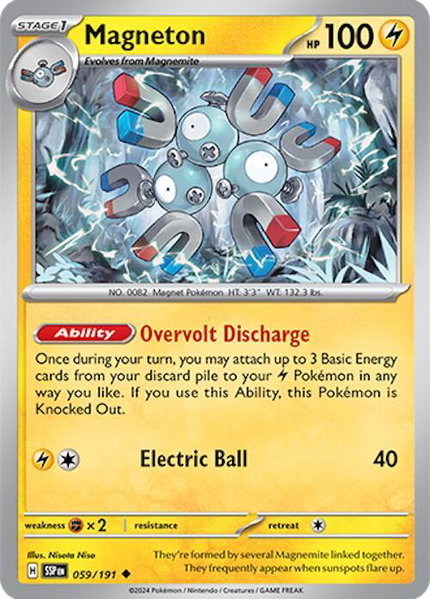 Magneton - SV08: Surging Sparks Pokémon trading card