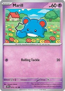 Marill - SV08: Surging Sparks (SSP) #073/191 - Common Pokémon Trading Card