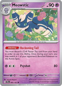 Meowstic - SV08: Surging Sparks (SSP) #085/191 - Uncommon Pokémon Trading Card
