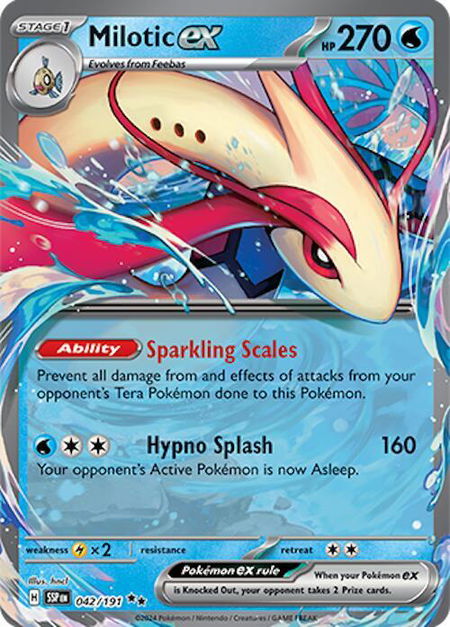 Milotic ex - 042/191 - SV08: Surging Sparks Pokémon trading card