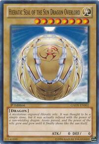 Hieratic Seal of the Sun Dragon Overlord - Galactic Overlord YuGiOh trading card