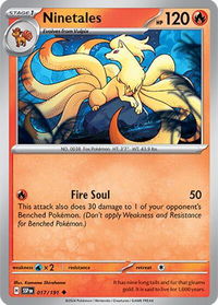 Ninetales - SV08: Surging Sparks (SSP) #017/191 - Uncommon Pokémon Trading Card