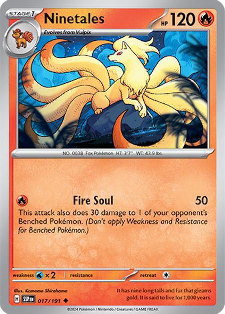 Ninetales - SV08: Surging Sparks Pokémon trading card