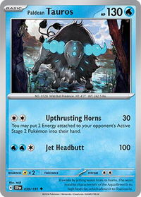 Paldean Tauros - 039/191 - SV08: Surging Sparks (SSP) #039/191 - Uncommon Pokémon Trading Card