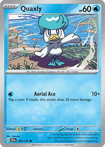 Quaxly - SV08: Surging Sparks (SSP) #050/191 - Common Pokémon Trading Card