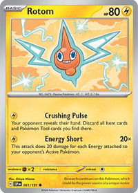 Rotom - SV08: Surging Sparks (SSP) #061/191 - Common Pokémon Trading Card