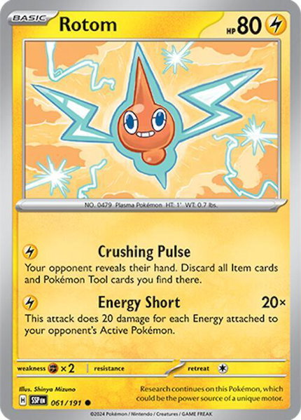 Rotom - SV08: Surging Sparks Pokémon trading card