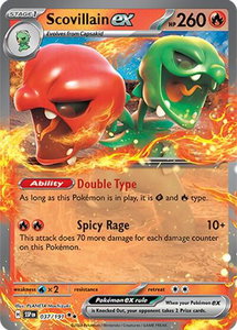 Scovillain ex - 037/191 - SV08: Surging Sparks (SSP) #037/191 - Double Rare Pokémon Trading Card